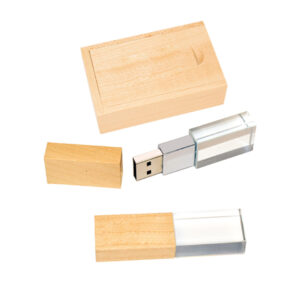 AF 102 WOODEN CRYSTAL USB FLASH DRIVE
